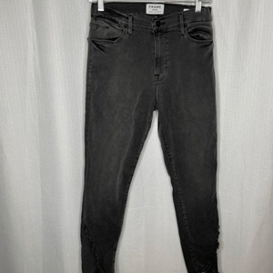 Frame Black Gray Le‎ High Skinny Jeans